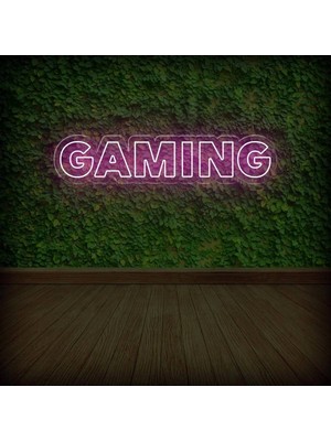 Biz Bu İşin Keyif Kısmındayız Gamıng Yazılı Neon Tabela