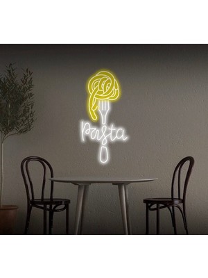 Biz Bu İşin Keyif Kısmındayız Pasta Yazılı ve Şekilli Neon Tabela