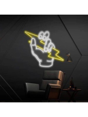 Biz Bu İşin Keyif Kısmındayız Elimdeki Güç Neon Tabela