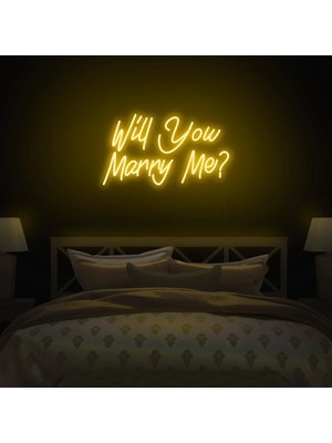 Biz Bu İşin Keyif Kısmındayız Will You Marry Me? Yazılı Neon Tabela