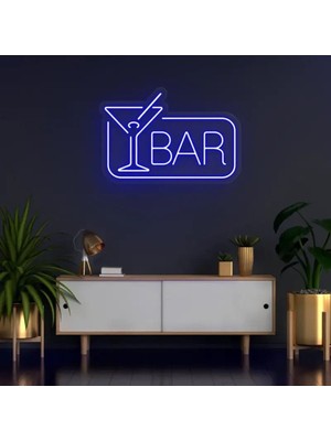 Biz Bu İşin Keyif Kısmındayız Bar Yazılı ve Şekilli Neon Tabela