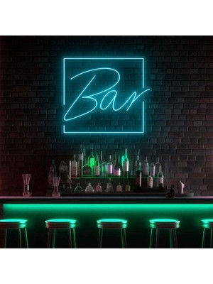 Biz Bu İşin Keyif Kısmındayız Bar Yazılı Neon Tabela