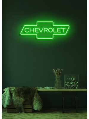 Biz Bu İşin Keyif Kısmındayız Rent A Carlara Özel Chevrolet Yazılı Neon Tabela