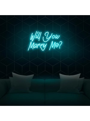 Biz Bu İşin Keyif Kısmındayız Will You Marry Me? Yazılı Neon Tabela