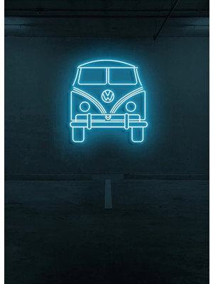 Biz Bu İşin Keyif Kısmındayız Minibüs Figürlü Neon Tabela