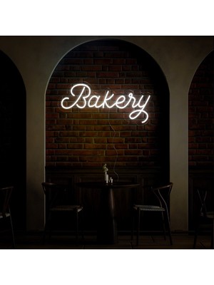 Biz Bu İşin Keyif Kısmındayız Bakery Yazılı Neon Tabela