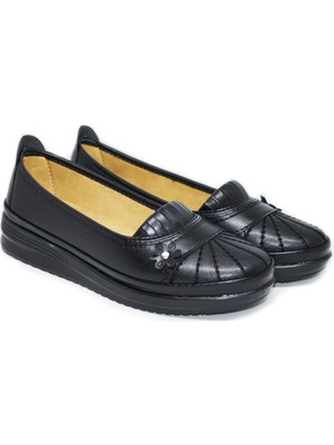 Waykon Termo Taban Içi Ortopedik Tabanlı Suni Deri Anne Ayakkabısı