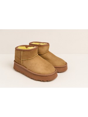 Waykon Içi Kürklü Kalın Tabanlı Kadın Bot