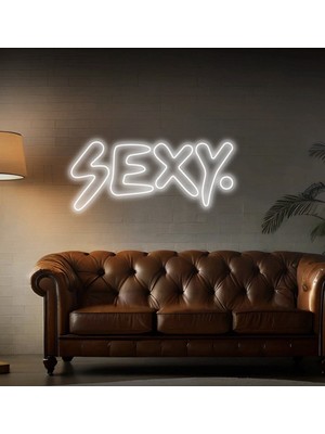 Biz Bu İşin Keyif Kısmındayız Sexy. Yazılı Neon Tabela