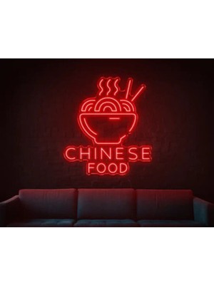 Biz Bu İşin Keyif Kısmındayız Chınese Food Yazılı ve Şekilli Neon Tabela