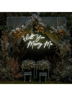 Biz Bu İşin Keyif Kısmındayız Will You Marry Me Yazılı Neon Tabela