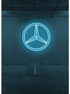 Biz Bu İşin Keyif Kısmındayız Rent A Carlara Özel Mercedes Logo Neon Tabela