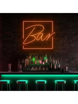 Biz Bu İşin Keyif Kısmındayız Bar Yazılı Neon Tabela