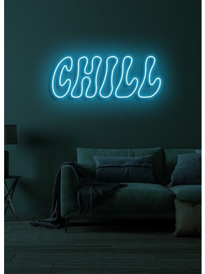 Biz Bu İşin Keyif Kısmındayız Chıll Yazılı Neon Tabela