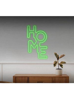 Biz Bu İşin Keyif Kısmındayız Home Yazılı Neon Tabela