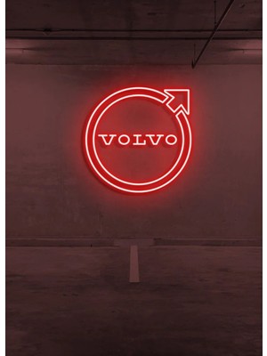Biz Bu İşin Keyif Kısmındayız Rent A Carlara Özel Volvo Logo Neon Tabela