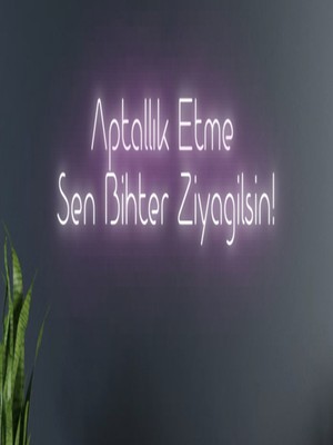 Biz Bu İşin Keyif Kısmındayız Aptallık Etme Sen Bihter Ziyagilsin Yazılı Neon Tabela