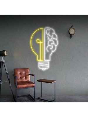 Biz Bu İşin Keyif Kısmındayız Brain And Lamb Neon Tabela