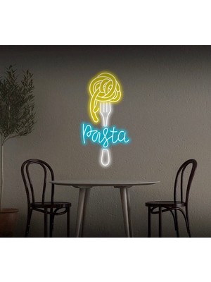 Biz Bu İşin Keyif Kısmındayız Pasta Yazılı ve Şekilli Neon Tabela