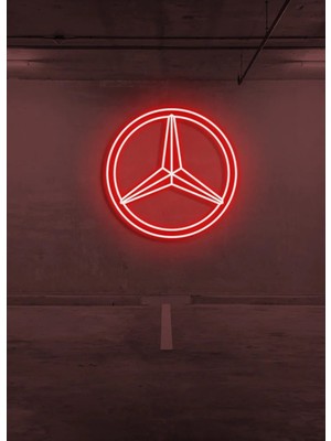 Biz Bu İşin Keyif Kısmındayız Rent A Carlara Özel Mercedes Logo Neon Tabela