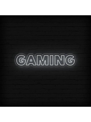 Biz Bu İşin Keyif Kısmındayız Gamıng Yazılı Neon Tabela
