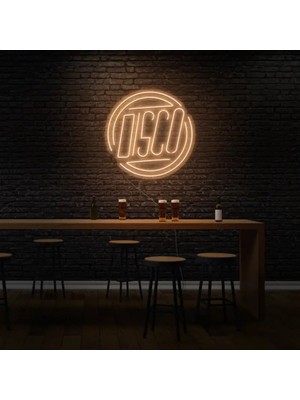 Biz Bu İşin Keyif Kısmındayız Dısco Yazılı Neon Tabela