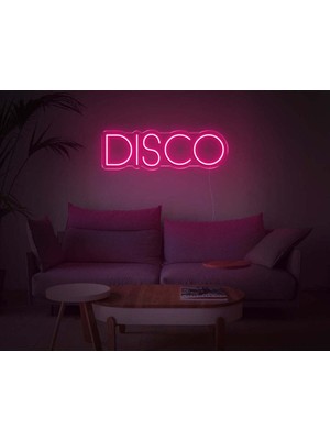 Biz Bu İşin Keyif Kısmındayız Dısco Yazılı Neon Tabela