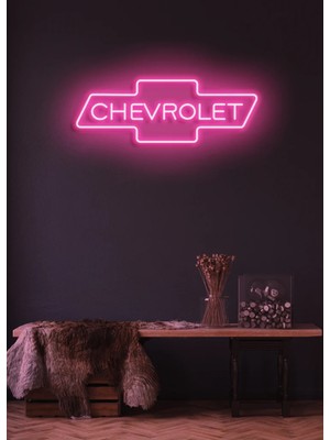 Biz Bu İşin Keyif Kısmındayız Rent A Carlara Özel Chevrolet Yazılı Neon Tabela