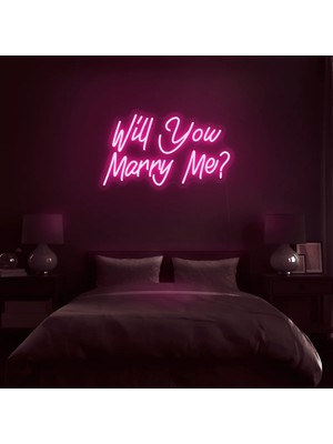 Biz Bu İşin Keyif Kısmındayız Will You Marry Me? Yazılı Neon Tabela