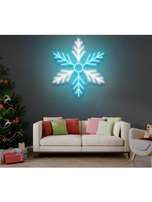 Biz Bu İşin Keyif Kısmındayız Kar Tanesi Neon Tabela