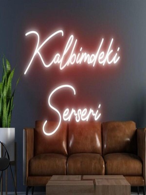 Biz Bu İşin Keyif Kısmındayız Kalbimdeki Serseri Yazılı Neon Tabela