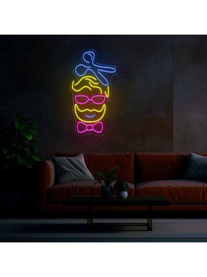 Biz Bu İşin Keyif Kısmındayız Berberlere Özel Neon Tabela