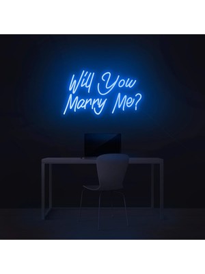 Biz Bu İşin Keyif Kısmındayız Will You Marry Me? Yazılı Neon Tabela