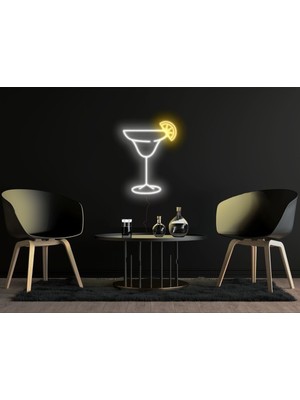 Biz Bu İşin Keyif Kısmındayız Cocktails Bardak Neon Tabela