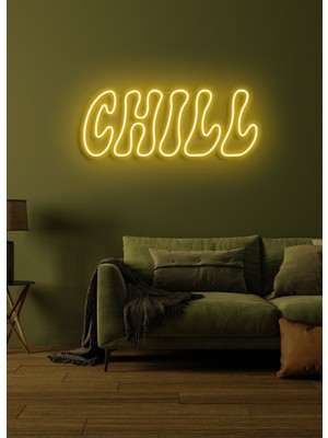 Biz Bu İşin Keyif Kısmındayız Chıll Yazılı Neon Tabela