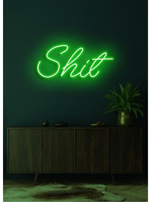 Biz Bu İşin Keyif Kısmındayız Shit Yazılı Neon Tabela