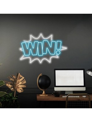 Biz Bu İşin Keyif Kısmındayız Wın! Yazılı Neon Tabela