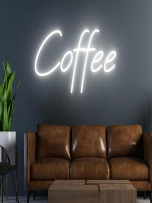 Biz Bu İşin Keyif Kısmındayız Coffee Yazılı Neon Tabela