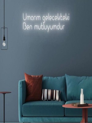Biz Bu İşin Keyif Kısmındayız Umarım Gelecekteki Ben Mutluyumdur Yazılı Neon Tabela