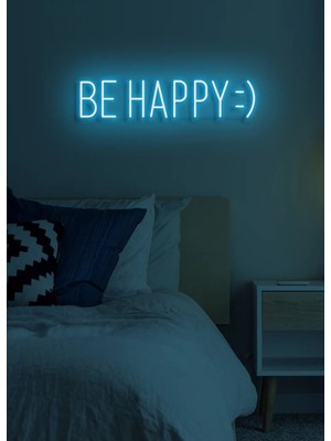 Biz Bu İşin Keyif Kısmındayız Be Happy :) Yazılı Neon Tabela