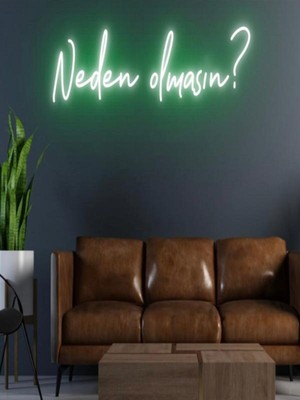 Biz Bu İşin Keyif Kısmındayız Neden Olmasın? Yazılı Neon Tabela
