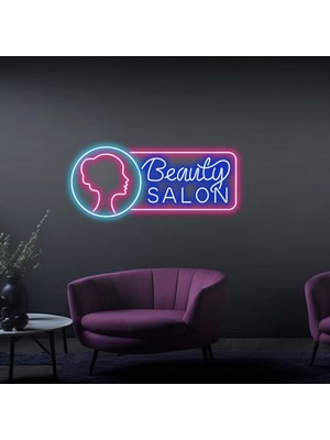 Biz Bu İşin Keyif Kısmındayız Beauty Salon Yazılı ve Şekilli Güzellik Salonlarına Özel Neon Tabela