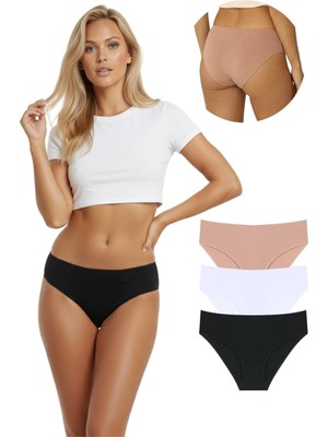 New Lilla 10006 Yüksek Bel Bato 3'lü Külot Paketi