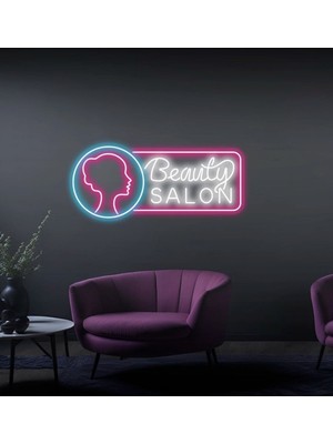 Biz Bu İşin Keyif Kısmındayız Beauty Salon Yazılı ve Şekilli Güzellik Salonlarına Özel Neon Tabela