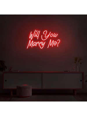 Biz Bu İşin Keyif Kısmındayız Will You Marry Me? Yazılı Neon Tabela