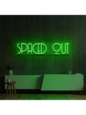 Biz Bu İşin Keyif Kısmındayız Spaced Out Yazılı Neon Tabela