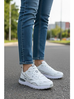 KAFKASLAR AYAKKABI Günlük Kadın Çocuk Beyaz Esnek Ortopedik Sneaker Spor Ayakkabı