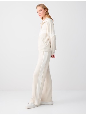 Jimmy Key Taş Bol Paça Normal Bel Örme Jogger Pantolon