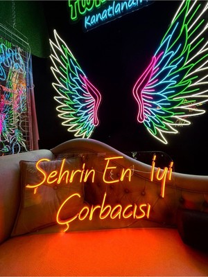 Biz Bu İşin Keyif Kısmındayız Şehrin En Iyi Çorbacısı Yazılı Neon Tabela