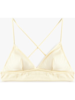 Koton Sırt Bağlama Detaylı Bralet Bikini Üst